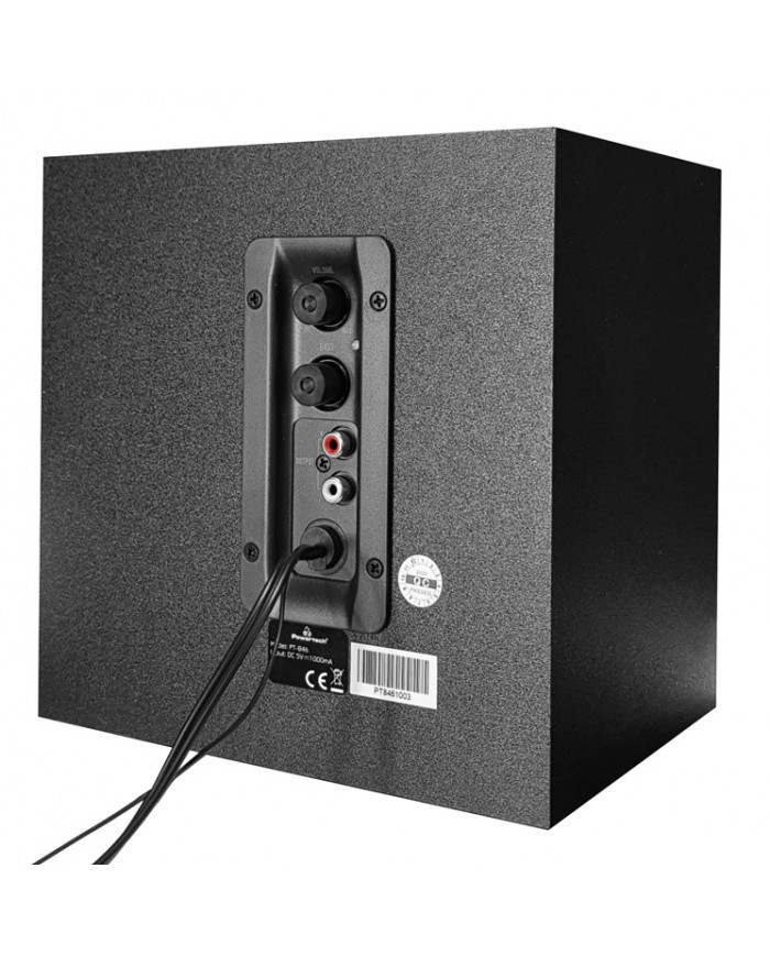 POWERTECH ηχεία Premium sound PT-846, 16W, USB/SD/FM/BT, remote, μαύρα