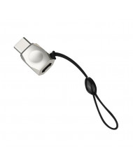 Αντάπτορας Hoco UA8 Micro Usb σε USB-C Ασημί