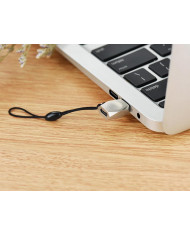 Αντάπτορας Hoco UA8 Micro Usb σε USB-C Ασημί