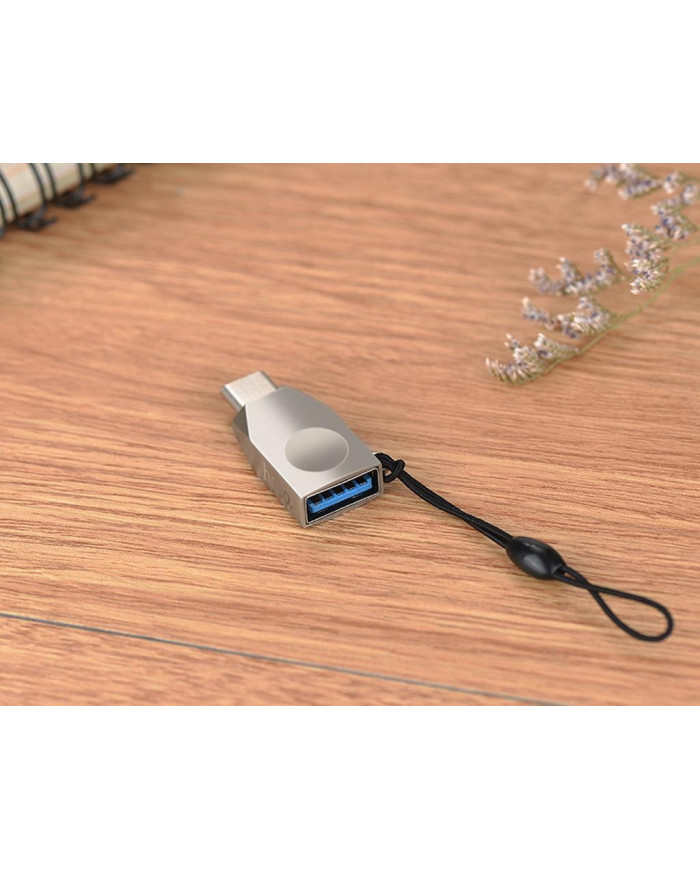OTG Hoco UA9 USB-C σε USB 3.0 Θηλυκό Ασημί