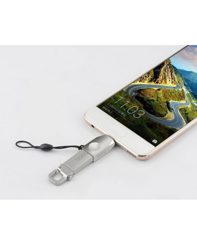 OTG Hoco UA9 USB-C σε USB 3.0 Θηλυκό Ασημί