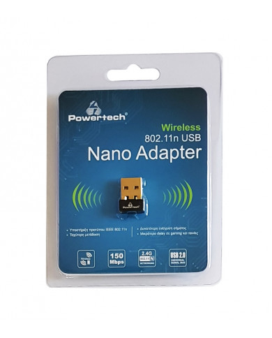 POWERTECH Wireless USB nano adapter, 150Mbps, 2.4GHz, MT7601 POWERTECH Wireless USB nano adapter, 150Mbps, 2.4GHz, MT7601