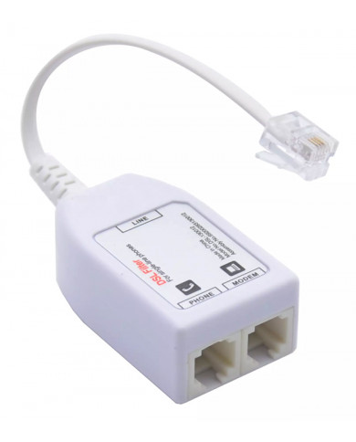POWERTECH VDSL Splitter με φίλτρο ADSL-06, RJ11, λευκό POWERTECH VDSL Splitter με φίλτρο ADSL-06, RJ11, λευκό