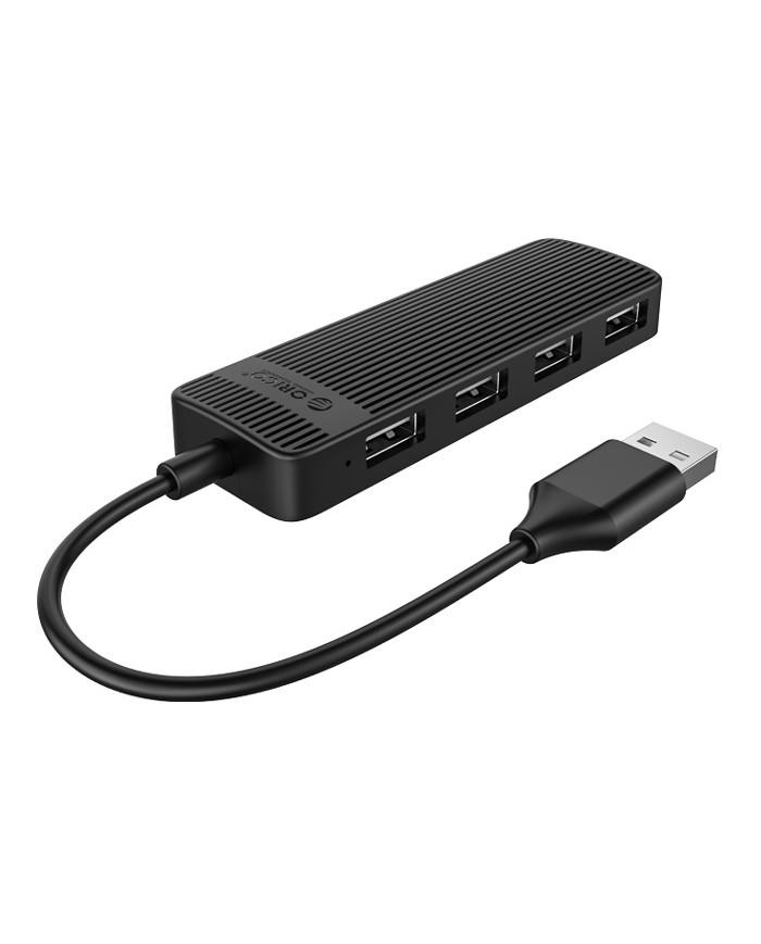 ORICO USB hub FL02, 4x θυρών, USB 2.0, 480Mbps, USB σύνδεση, μαύρο