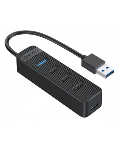 ORICO USB Hub TWU32-4A, 1x USB Type-C, 4x USB ports, μαύρο ORICO USB Hub TWU32-4A, 1x USB Type-C, 4x USB ports, μαύρο