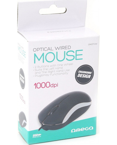 Omega Optical Wired Mouse OM07V White