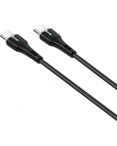 Hoco X45 Surplus LED / Regular USB 2.0 Cable USB-C male - USB-C male Μαύρο 1.8m Hoco X45 Surplus LED / Regular USB 2.0 Cable USB-C male - USB-C male Μαύρο 1.8m