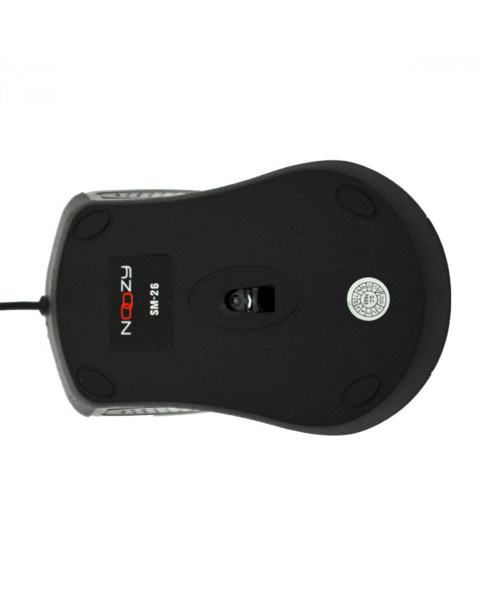 Ενσύρματο Ποντίκι Noozy SM-26 USB 3D με 3 Πλήκτρα και 1000DPI Μαύρο