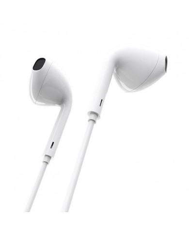 Hands Free Borofone BM30 Original Series Stereo 3.5 mm Λευκά με Μικρόφωνο και Πλήκτρο Λειτουργίας