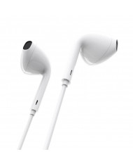 Hands Free Borofone BM30 Original Series Stereo 3.5 mm Λευκά με Μικρόφωνο και Πλήκτρο Λειτουργίας