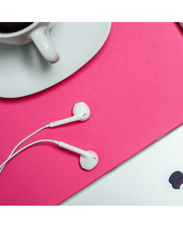 Hands Free Borofone BM30 Original Series Stereo 3.5 mm Λευκά με Μικρόφωνο και Πλήκτρο Λειτουργίας