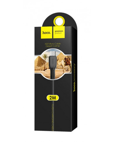Καλώδιο σύνδεσης Hoco X20 Flash USB σε Micro-USB 2.0A Μαύρο 2m Καλώδιο σύνδεσης Hoco X20 Flash USB σε Micro-USB 2.0A Μαύρο 2m