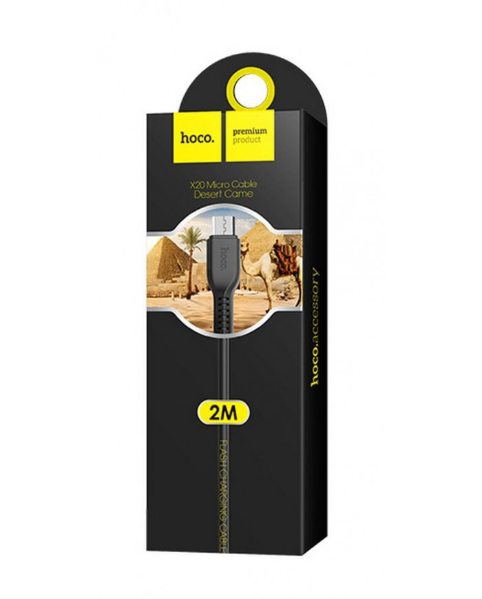 Καλώδιο σύνδεσης Hoco X20 Flash USB σε Micro-USB 2.0A Μαύρο 2m