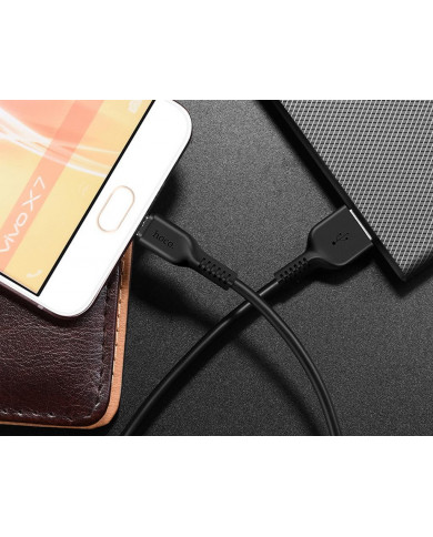 Καλώδιο σύνδεσης Hoco X20 Flash USB σε Micro-USB 2.0A Μαύρο 2m Καλώδιο σύνδεσης Hoco X20 Flash USB σε Micro-USB 2.0A Μαύρο 2m