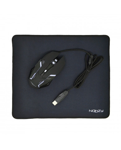 Ενσύρματο Ποντίκι Gaming Noozy GM-32 6D με 6 Πλήκτρα, 3200 DPI και Mousepad
