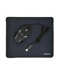 Ενσύρματο Ποντίκι Gaming Noozy GM-32 6D με 6 Πλήκτρα, 3200 DPI και Mousepad