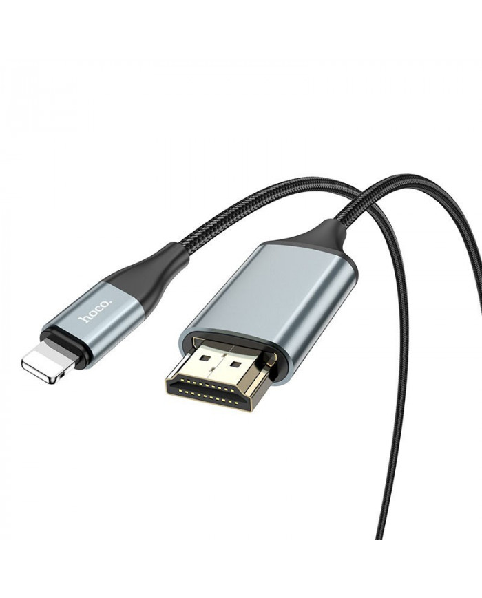 Καλώδιο Σύνδεσης Hoco UA15 Lightning σε HDMI 1080P HD 3.3V Μαύρο 2m