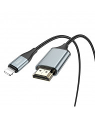 Καλώδιο Σύνδεσης Hoco UA15 Lightning σε HDMI 1080P HD 3.3V Μαύρο 2m