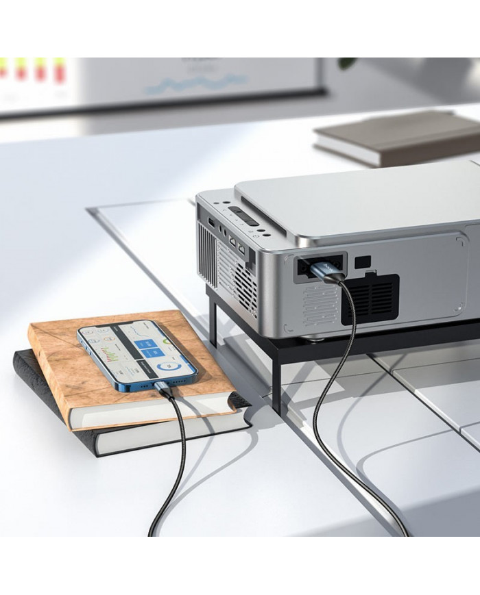 Καλώδιο Σύνδεσης Hoco UA15 Lightning σε HDMI 1080P HD 3.3V Μαύρο 2m