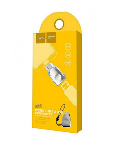 Αντάπτορας OTG Hoco UA10 Micro USB σε USB 3.0 Θηλυκό. Ασημί