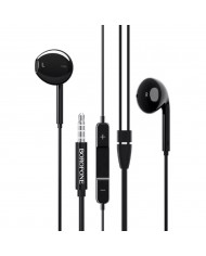 Hands Free Hoco M55 Earphones Stereo 3.5 mm Ροζ με Μικρόφωνο και Πλήκτρο Λειτουργίας