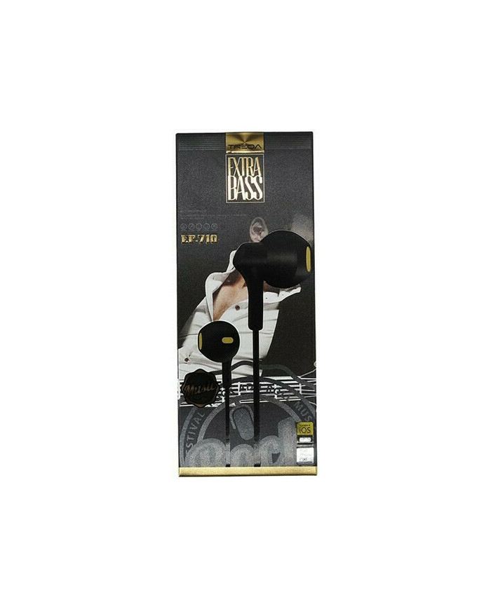 Treqa EP-710 Earbuds Handsfree με Βύσμα 3.5mm Μαύρο