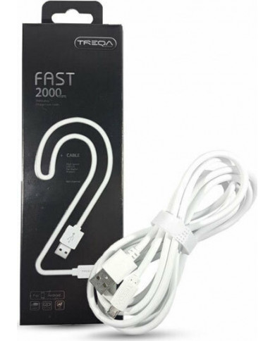 Treqa Regular USB 3.0 to micro USB Cable Λευκό 2m Treqa Regular USB 3.0 to micro USB Cable Λευκό 2m