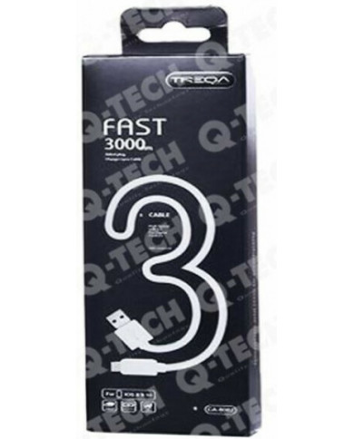 Treqa Regular USB to Lightning Cable Λευκό 3m Treqa Regular USB to Lightning Cable Λευκό 3m
