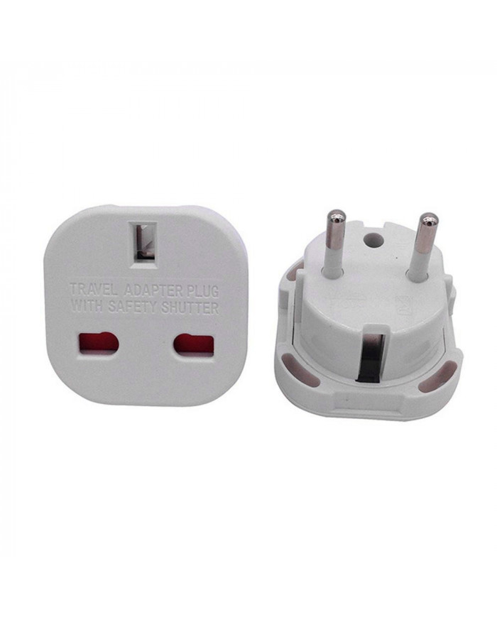 Αντάπτορας Uk σε European 10/16A 250V Λευκό