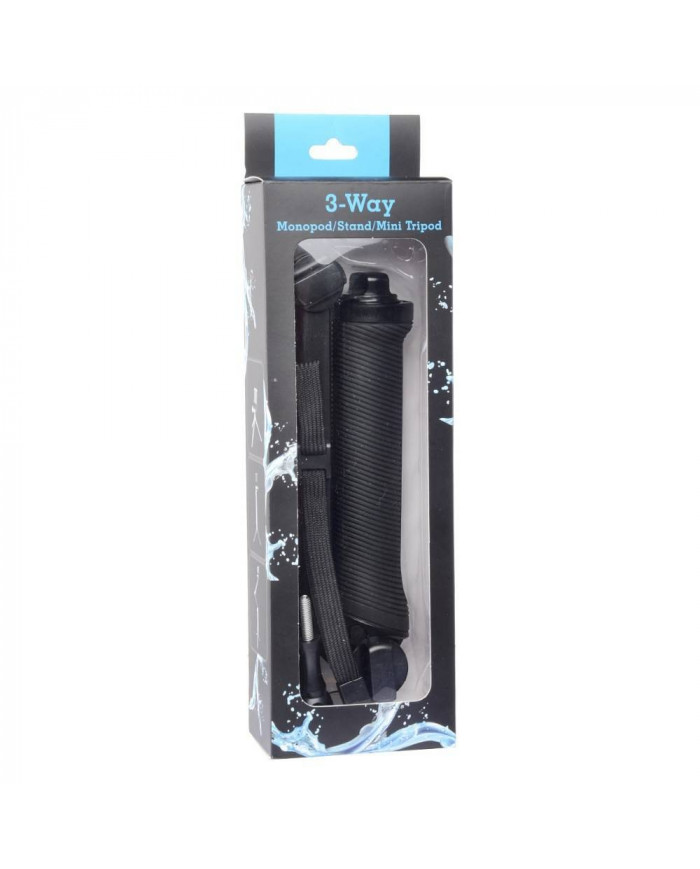 Selfie Stick Monopod LEDISTAR LDX-P3 3-Way για GoPro και Φωτογραφικές Μηχανές Πτυσσόμενο Μαύρο