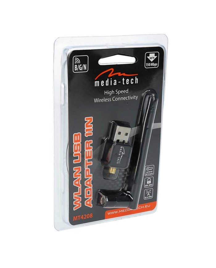 Wireless USB Adapter Media-Tech MT4208 150 Mbps με Κεραία 3,5dBi