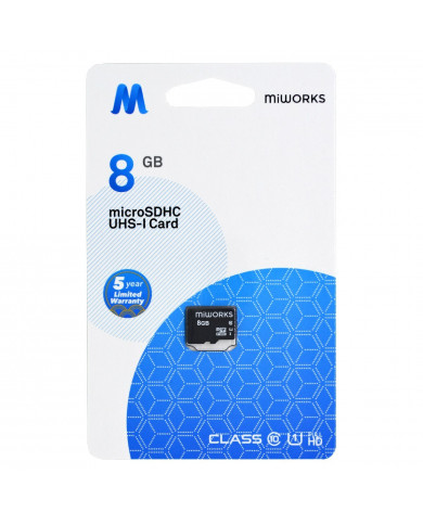 Κάρτα Μνήμης MiWorks MicroSDHC 8GB Class 10 UHS-I U1