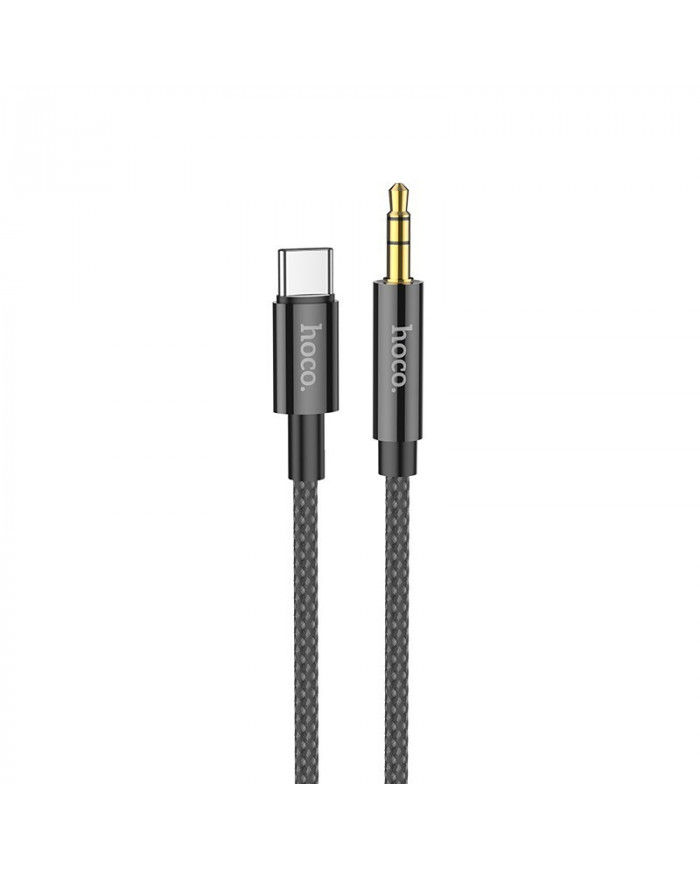 αλώδιο σύνδεσης Ήχου Hoco UPA19 USB-C Male σε 3.5mm Male 1m Μαύρο