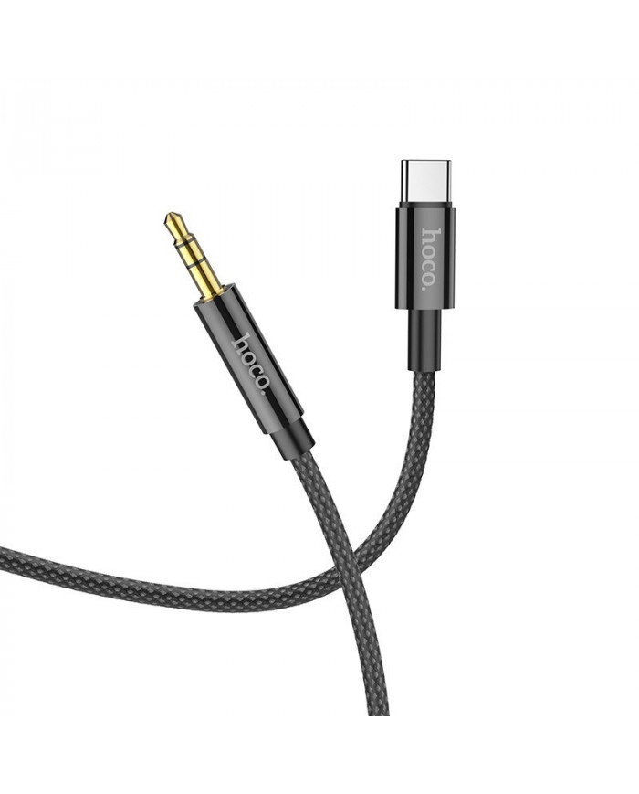 αλώδιο σύνδεσης Ήχου Hoco UPA19 USB-C Male σε 3.5mm Male 1m Μαύρο