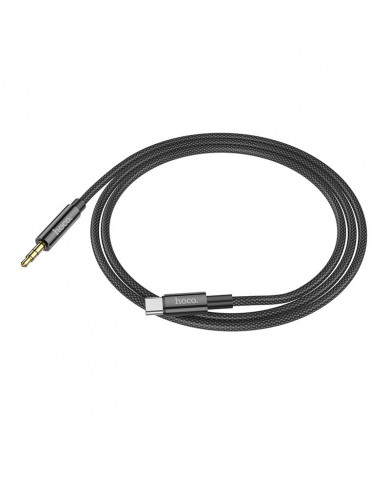 Καλώδιο σύνδεσης Ήχου Hoco UPA19 USB-C Male σε 3.5mm Male 1m Μαύρο