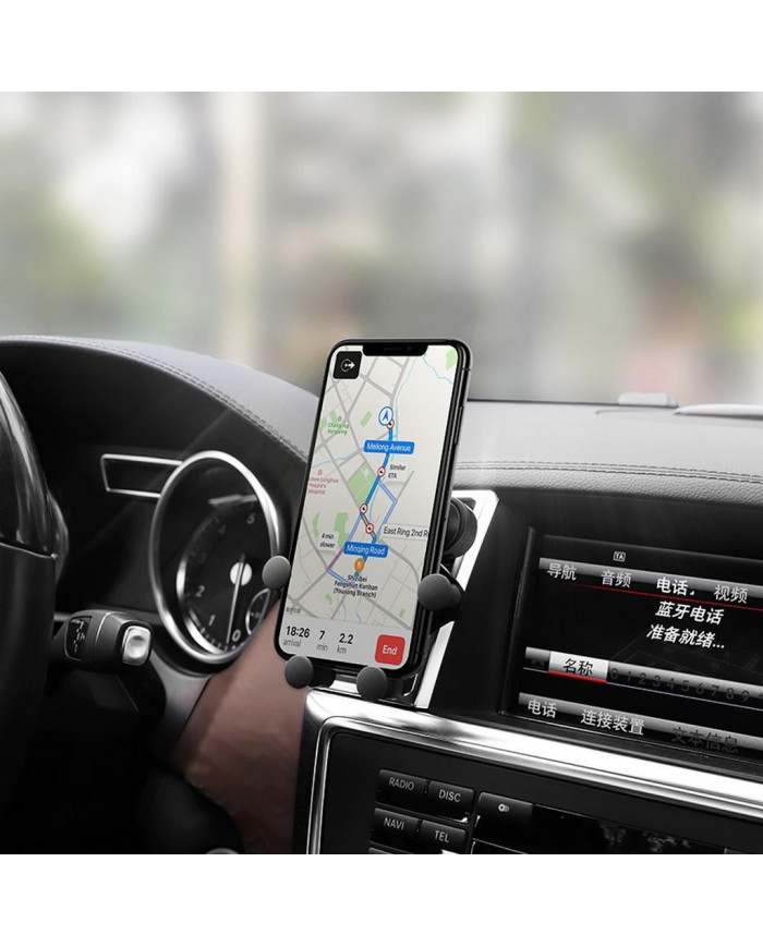 Βάση Στήριξης Αεραγωγού Αυτοκινήτου Hoco CA51 Μαύρη