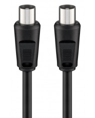 GOOBAY καλώδιο κεραίας αρσενικό 68146, 70dB, CCS, 1.5m, μαύρο