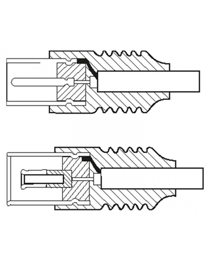 GOOBAY καλώδιο κεραίας αρσενικό σε θηλυκό 11510, 70dB, CCS, 1.5m, λευκό