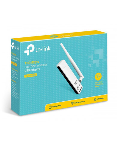 TP-LINK 150Mbps Ασύρματο USB Adapter Υψηλής Απολαβής TL-WN722N, Ver. 3.2 TP-LINK 150Mbps Ασύρματο USB Adapter Υψηλής Απολαβής TL-WN722N, Ver. 3.2