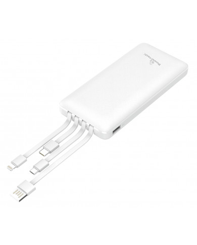 POWERTECH Power Bank PT-980 10000mAh, 4x Output, PD 20W & QC 18W, λευκό POWERTECH Power Bank PT-980 10000mAh, 4x Output, PD 20W & QC 18W, λευκό