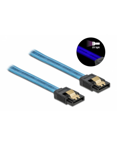 POWERTECH Καλώδιο SATA III 7pin CAB-W037, με UV επίστρωση, 0.7m, μπλε POWERTECH Καλώδιο SATA III 7pin CAB-W037, με UV επίστρωση, 0.7m, μπλε
