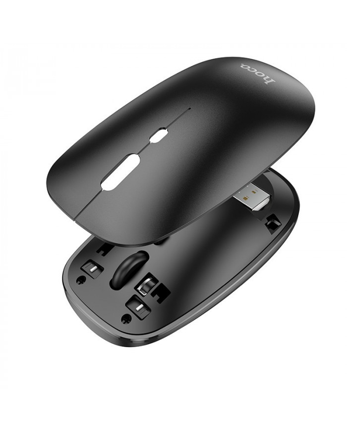 Bluetooth Ποντίκι Hoco GM15 Business Wireless Mouse με 3 Πλήκτρα Μαύρο DPI 800-1200-1600