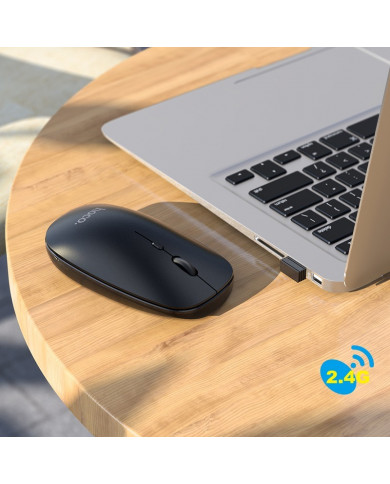 Bluetooth Ποντίκι Hoco GM15 Business Wireless Mouse με 3 Πλήκτρα Μαύρο DPI 800-1200-1600