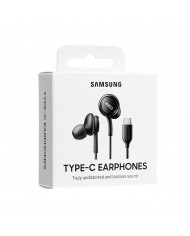Hands Free Stereo Samsung Earphones EO-IC100BB USB-C Μαύρο με Μικρόφωνο και Πλήκτρο Λειτουργίας 1,2μ