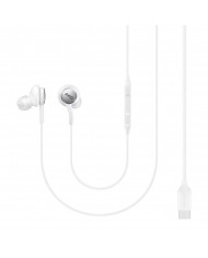 Hands Free Stereo Samsung Earphones EO-IC100BW USB-C Λευκό με Μικρόφωνο και Πλήκτρο Λειτουργίας 1,2μ
