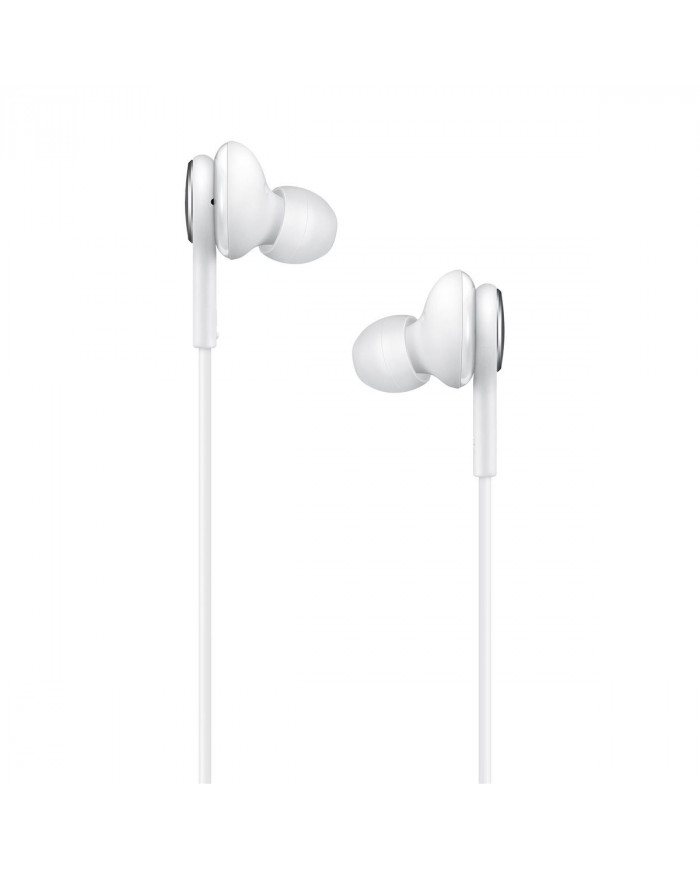 Hands Free Stereo Samsung Earphones EO-IC100BW USB-C Λευκό με Μικρόφωνο και Πλήκτρο Λειτουργίας 1,2μ