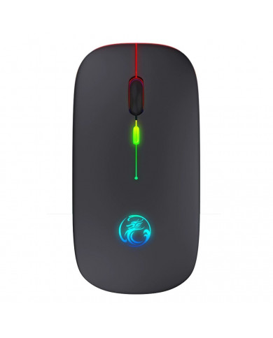 Ασύρματο Ποντίκι iMICE E-1300 1600dpi 2.4Ghz με 4 Κουμπιά Μαύρο και Led Φωτισμό