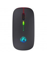 Ασύρματο Ποντίκι iMICE E-1300 1600dpi 2.4Ghz με 4 Κουμπιά Μαύρο και Led Φωτισμό