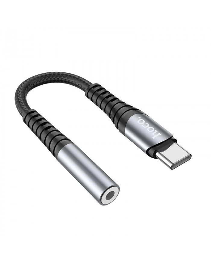 Αντάπτορας Hoco LS33 USB-C σε 3.5 mm Θηλυκό Μεταλικό Γκρί