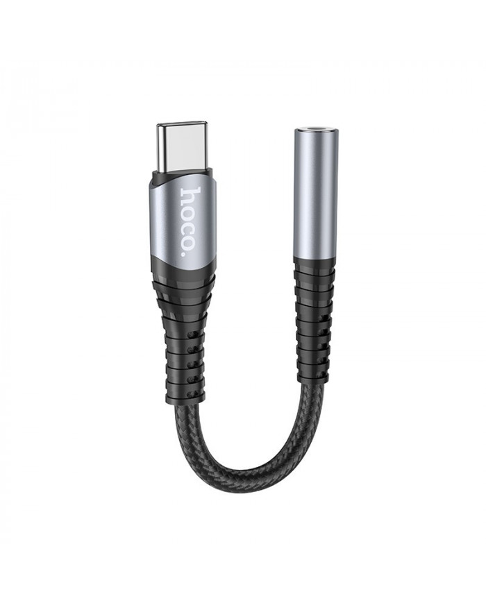 Αντάπτορας Hoco LS33 USB-C σε 3.5 mm Θηλυκό Μεταλικό Γκρί